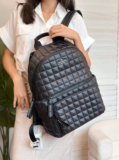 JuzBeauty_JuzBeautyMalaysia_JuzPretty_Authentic_Kbeauty_Malaysia_Skin_Care_Cosmetics_Jbeauty_Health_Care_korean_streetwear_US_Luxury_KATE SPADE KH404 Camden Quilted Large Backpack In Black 背包1