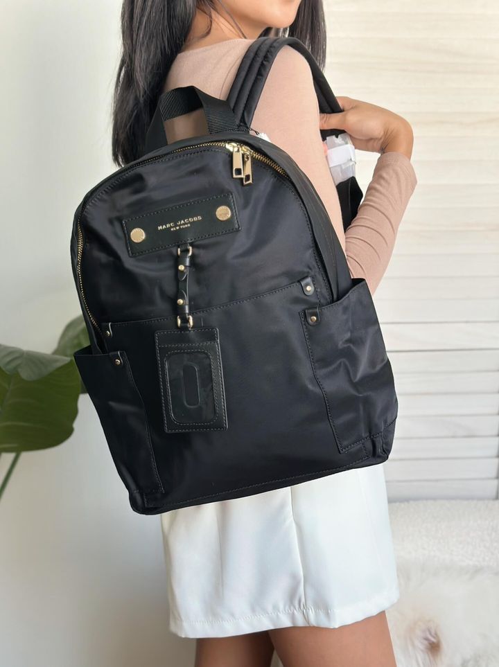 JuzBeauty_JuzBeautyMalaysia_JuzPretty_Authentic_Kbeauty_Malaysia_Skin_Care_Cosmetics_Jbeauty_Health_Care_korean_streetwear_US_Luxury_MARC JACOBS M0012907 Preppy Nylon Backpack In Black 背包13