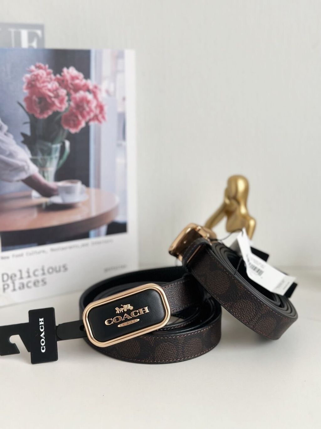 JuzBeauty_JuzBeautyMalaysia_JuzPretty_Authentic_Kbeauty_Malaysia_Skin_Care_Cosmetics_Jbeauty_Health_Care_korean_streetwear_US_Luxury_COACH CX052 Signature Buckle Cut To Size Reversible Morgan Belt 25mm In Brown Black 女款腰带4