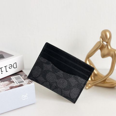 JuzBeauty_JuzBeautyMalaysia_JuzPretty_Authentic_Kbeauty_Malaysia_Skin_Care_Cosmetics_Jbeauty_Health_Care_korean_streetwear_US_Luxury_COACH CW366 Slim Id Card Case In Signature Canvas In Tan Black Antique Nickel 男款卡包1