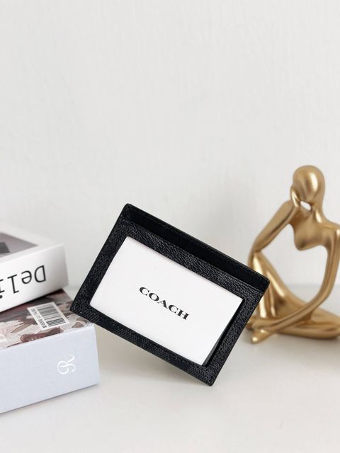 JuzBeauty_JuzBeautyMalaysia_JuzPretty_Authentic_Kbeauty_Malaysia_Skin_Care_Cosmetics_Jbeauty_Health_Care_korean_streetwear_US_Luxury_COACH CW366 Slim Id Card Case In Signature Canvas In Tan Black Antique Nickel 男款卡包2