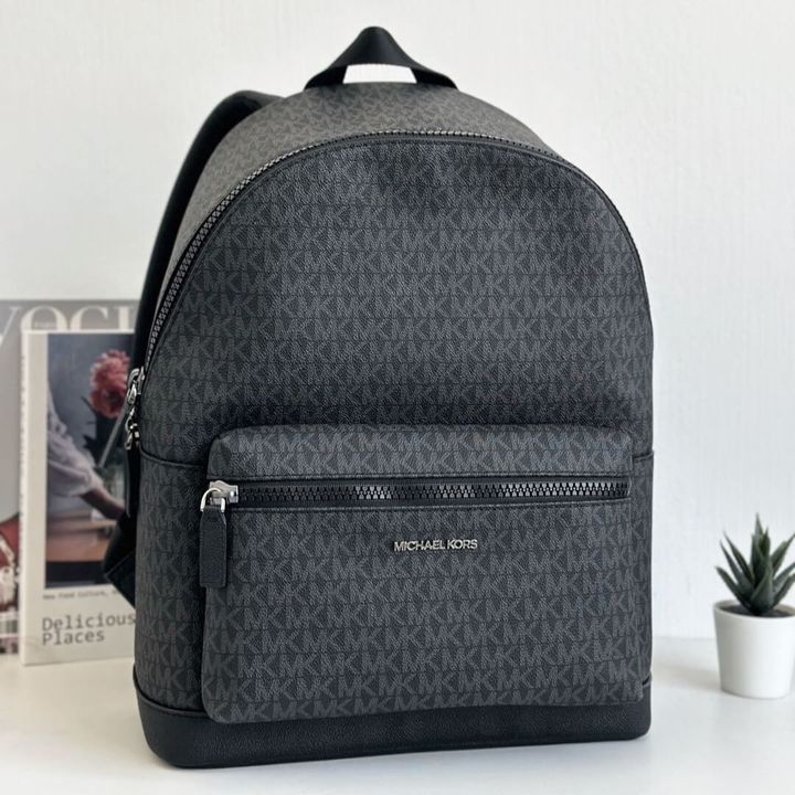 JuzBeauty_JuzBeautyMalaysia_JuzPretty_Authentic_Kbeauty_Malaysia_Skin_Care_Cosmetics_Jbeauty_Health_Care_korean_streetwear_US_Luxury_MICHAEL KORS 37U9LCRB3B Cooper Logo Backpack In Black 男款背包1