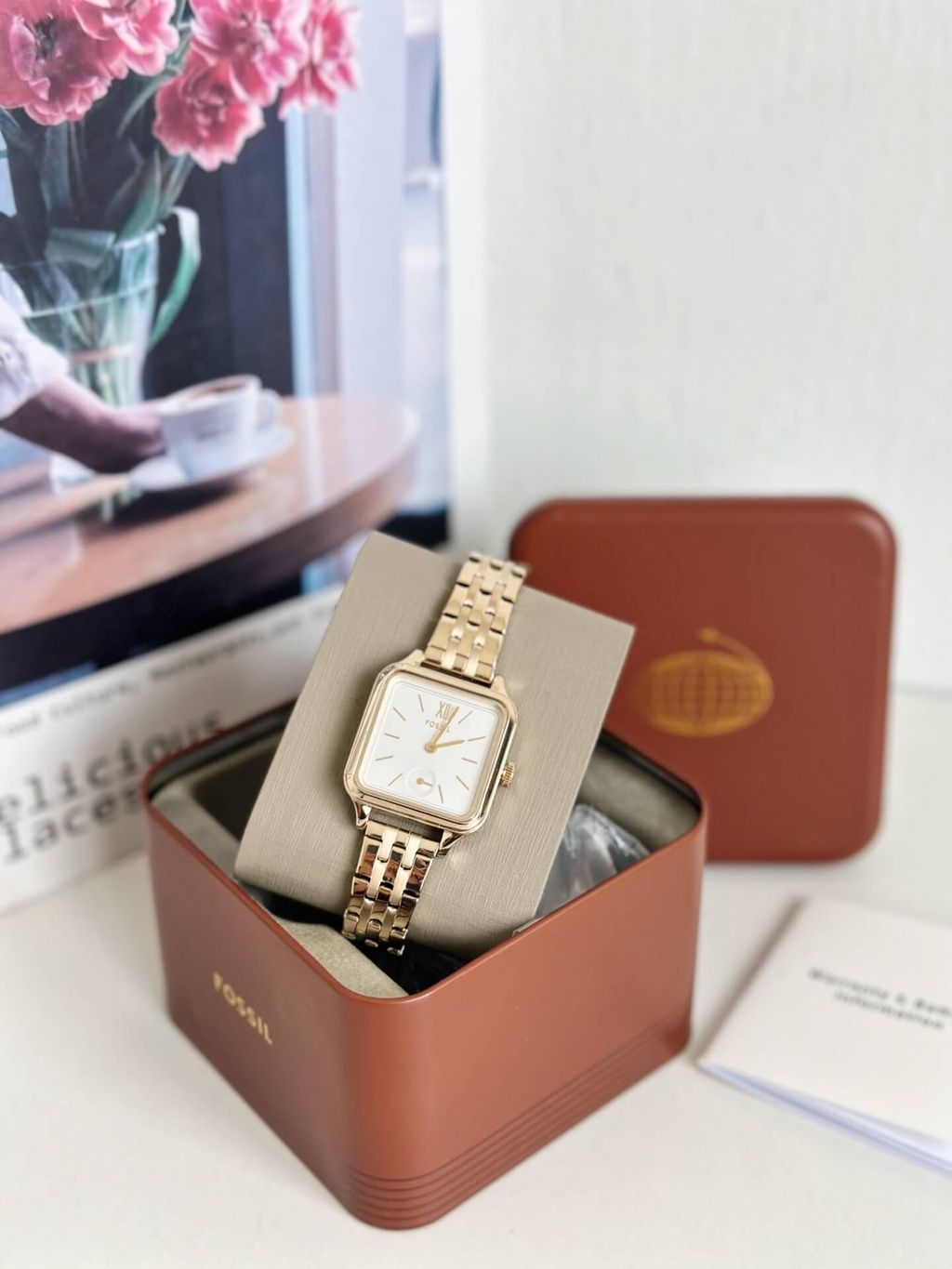JuzBeauty_JuzBeautyMalaysia_JuzPretty_Authentic_Kbeauty_Malaysia_Skin_Care_Cosmetics_Jbeauty_Health_Care_korean_streetwear_US_Luxury_FOSSIL BQ3832 Colleen Three-hand Gold-tone Stainless Steel Watch 女款手表3