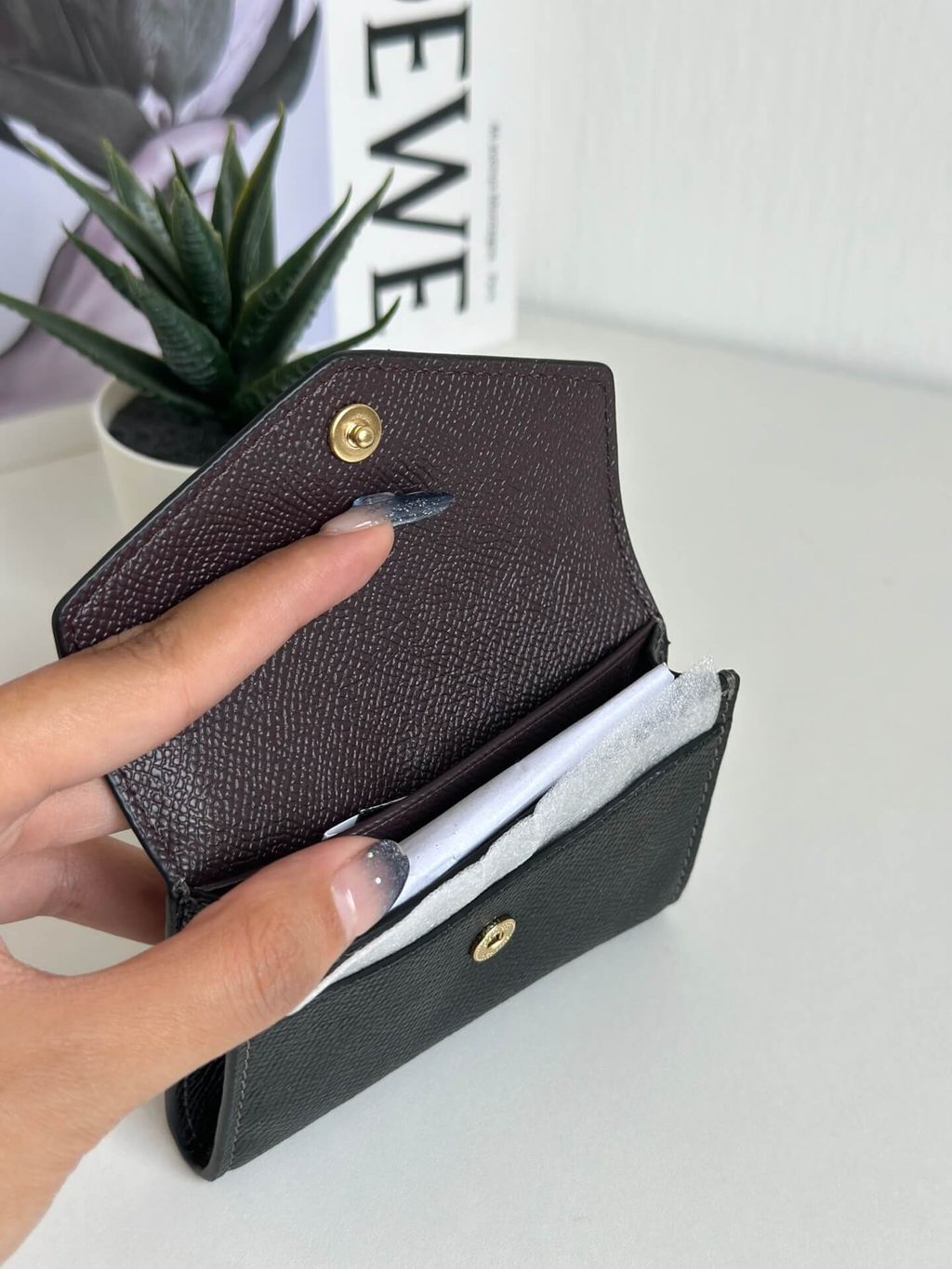 JuzBeauty_JuzBeautyMalaysia_JuzPretty_Authentic_Kbeauty_Malaysia_Skin_Care_Cosmetics_Jbeauty_Health_Care_korean_streetwear_US_Luxury_COACH CH487 Flap Card Case In Signature Canvas Im:Black 卡包6