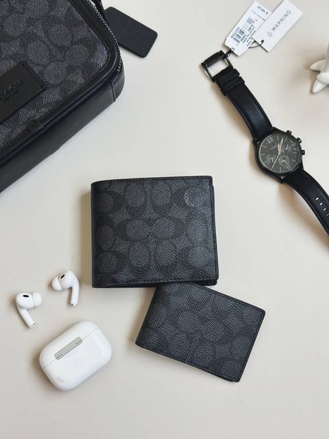 JuzBeauty_JuzBeautyMalaysia_JuzPretty_Authentic_Kbeauty_Malaysia_Skin_Care_Cosmetics_Jbeauty_Health_Care_korean_streetwear_US_Luxury_COACH CW380 3 In 1 Wallet In Signature Canvas 男款钱包+卡包6