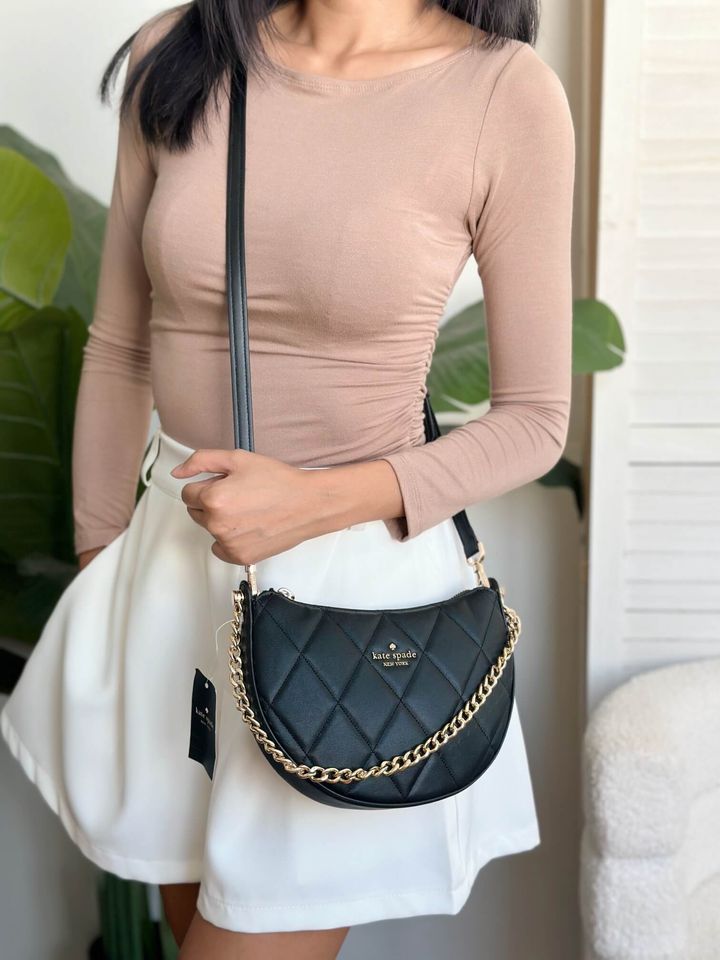JuzBeauty_JuzBeautyMalaysia_JuzPretty_Authentic_Kbeauty_Malaysia_Skin_Care_Cosmetics_Jbeauty_Health_Care_korean_streetwear_US_Luxury_KATE SPADE KC495 Carey Zip Top Crossbody In Black 斜挎包9
