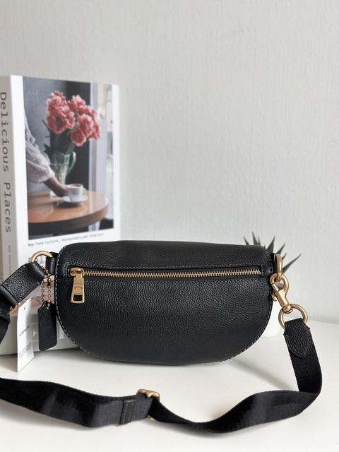 COACH CH813 Bethany Belt Bag In Black 胸包*ReadyStock现货