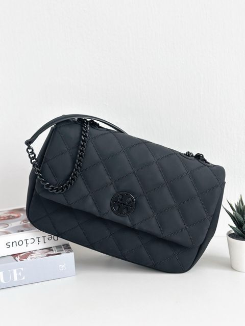 JuzBeauty_JuzBeautyMalaysia_JuzPretty_Authentic_Kbeauty_Malaysia_Skin_Care_Cosmetics_Jbeauty_Health_Care_korean_streetwear_US_Luxury_TORY BURCH 149681 Willa Matte Shoulder Bag In Black 链条包5