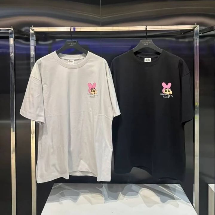 JuzBeauty-JuzBeautyMalaysia-JuzPretty-Authentic-Kbeauty-Malaysia-Skin-Care-Cosmetics-Jbeauty-Health-Care-korean-streetwear-ADLV x Fuzzy Rabbit Shinchan Short Sleeve T-shirt 上衣2