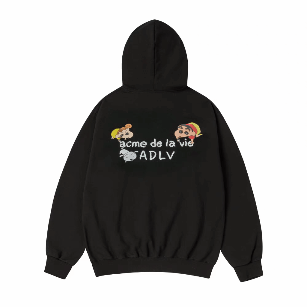 ADLV ♥ SHINCHAN BASIC LOGO HOODIE ZIP UP /追跡付 LIMITED EDITION】ADLV x Shinchan Basic Logo Hoodie Zip Up