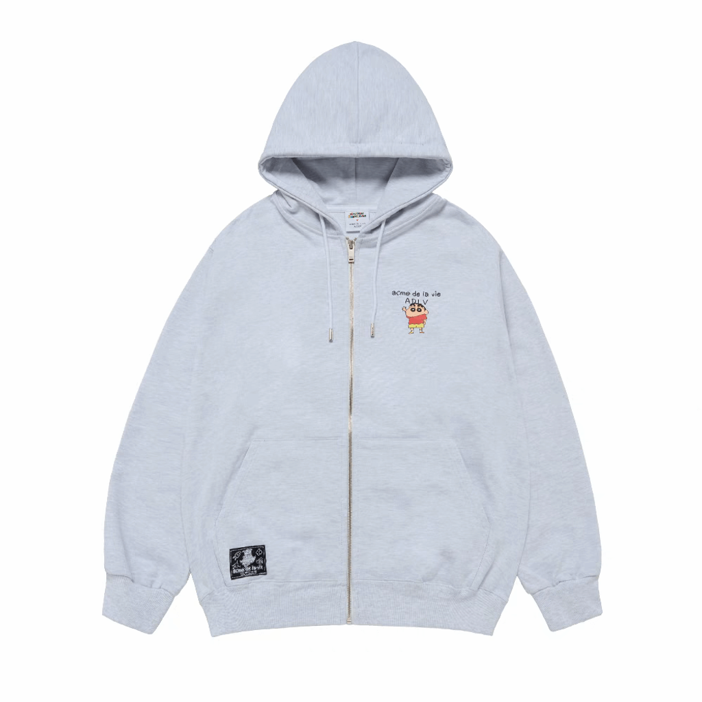 ADLV ♥ SHINCHAN BASIC LOGO HOODIE ZIP UP /追跡付 LIMITED EDITION】ADLV x Shinchan Basic Logo Hoodie Zip Up