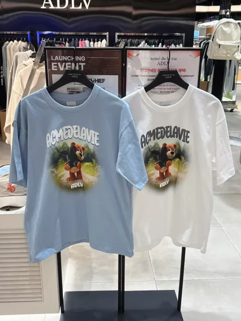 JuzBeauty-JuzBeautyMalaysia-JuzPretty-Authentic-Kbeauty-Malaysia-Skin-Care-Cosmetics-Jbeauty-Health-Care-korean-streetwear-ADLV 2025 Bear Short Sleeve T-shirt Tee 上衣3