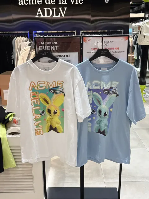 JuzBeauty-JuzBeautyMalaysia-JuzPretty-Authentic-Kbeauty-Malaysia-Skin-Care-Cosmetics-Jbeauty-Health-Care-korean-streetwear-ADLV Real Alien Fuzzy Rabbit Short Sleeve T-Shirt Tee 上衣13