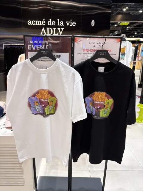 JuzBeauty-JuzBeautyMalaysia-JuzPretty-Authentic-Kbeauty-Malaysia-Skin-Care-Cosmetics-Jbeauty-Health-Care-korean-streetwear-ADLV x AC Bear Chill Guy Short Sleeve T-shirt Tee 上衣5