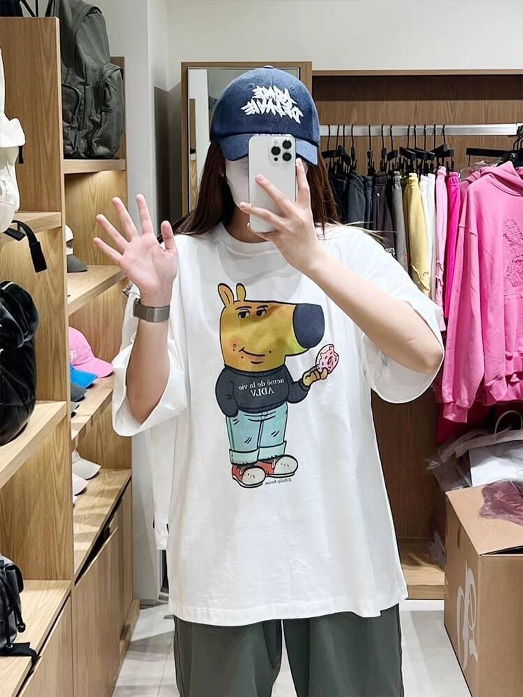 JuzBeauty-JuzBeautyMalaysia-JuzPretty-Authentic-Kbeauty-Malaysia-Skin-Care-Cosmetics-Jbeauty-Health-Care-korean-streetwear-ADLV x Chill Guy Dounut Short Sleeve T-shirt Tee 上衣9