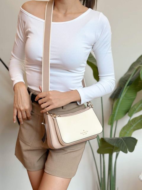、JuzBeauty_JuzBeautyMalaysia_JuzPretty_Authentic_Kbeauty_Malaysia_Skin_Care_Cosmetics_Jbeauty_Health_Care_korean_streetwear_US_Luxury_KATE SPADE KH759 Duet Colorblock Saffiano Leather Small Crossbody 斜挎包9