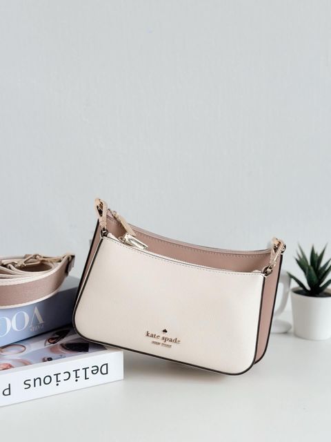 、JuzBeauty_JuzBeautyMalaysia_JuzPretty_Authentic_Kbeauty_Malaysia_Skin_Care_Cosmetics_Jbeauty_Health_Care_korean_streetwear_US_Luxury_KATE SPADE KH759 Duet Colorblock Saffiano Leather Small Crossbody 斜挎包3