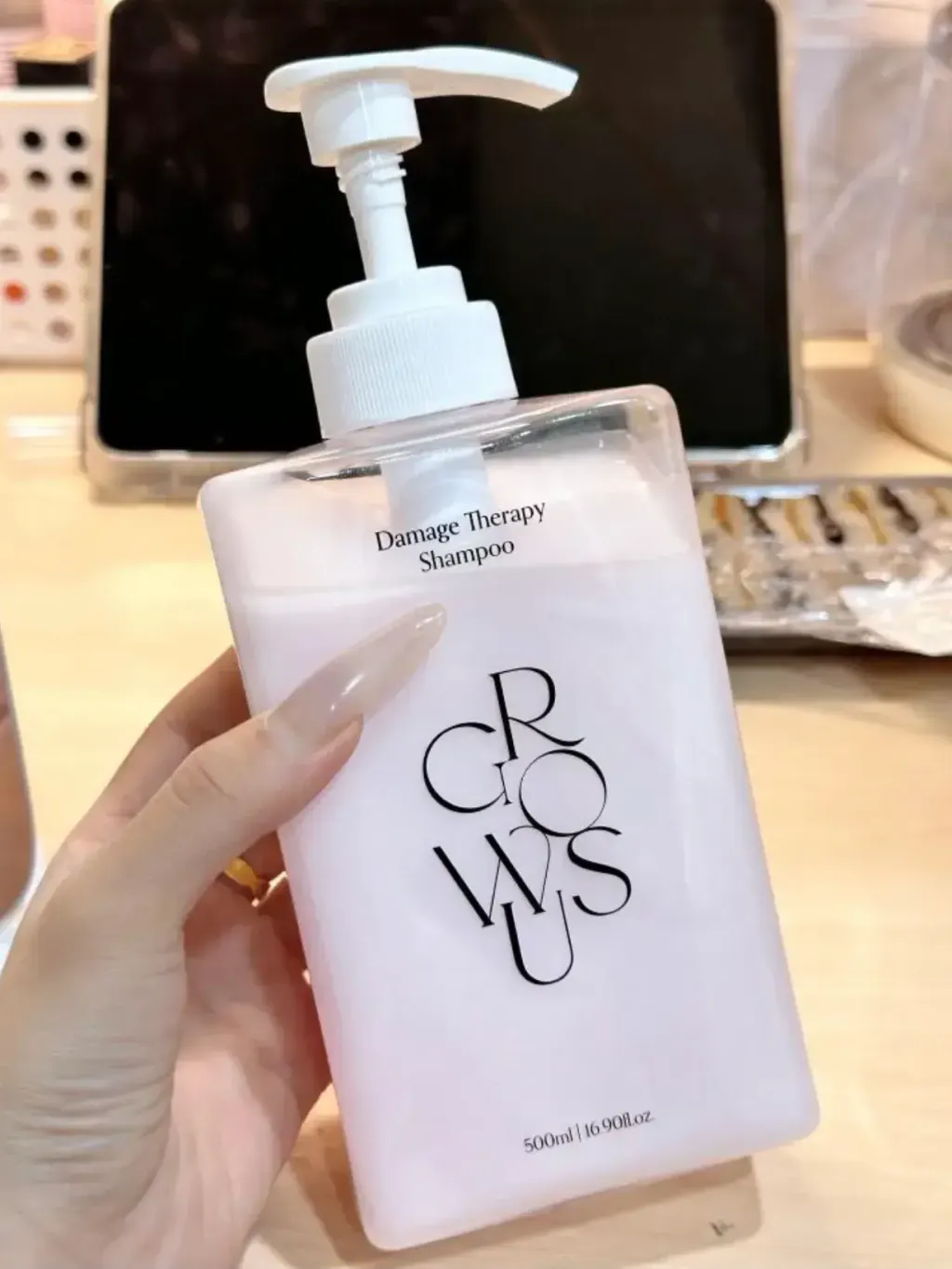 JuzBeauty-JuzBeautyMalaysia-JuzPretty-Authentic-Kbeauty-Malaysia-Skin-Care-Cosmetics-Jbeauty-Health-Care-korean-streetwear-GROWUS Damage Therapy Shampoo 珍珠粉盐修复洗发水23