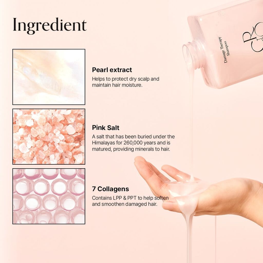 JuzBeauty-JuzBeautyMalaysia-JuzPretty-Authentic-Kbeauty-Malaysia-Skin-Care-Cosmetics-Jbeauty-Health-Care-korean-streetwear-GROWUS Damage Therapy Shampoo 珍珠粉盐修复洗发水4