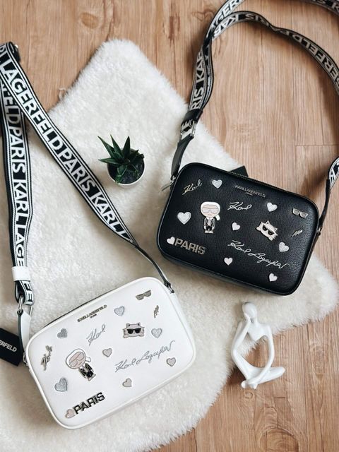 JuzBeauty_JuzBeautyMalaysia_JuzPretty_Authentic_Kbeauty_Malaysia_Skin_Care_Cosmetics_Jbeauty_Health_Care_korean_streetwear_US_Luxury_KARL LAGERFELD LH4EU9BJ Maybelle Letter Camera Crossbody Bag In Black Shimmer 相机包8