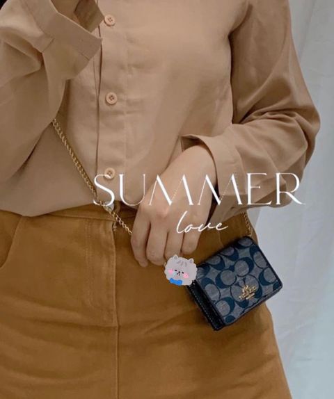 JuzBeauty_JuzBeautyMalaysia_JuzPretty_Authentic_Kbeauty_Malaysia_Skin_Care_Cosmetics_Jbeauty_Health_Care_korean_streetwear_US_Luxury_COACH C8667 Mini Wallet On Chain In Signature Chambray 迷你斜挎包6