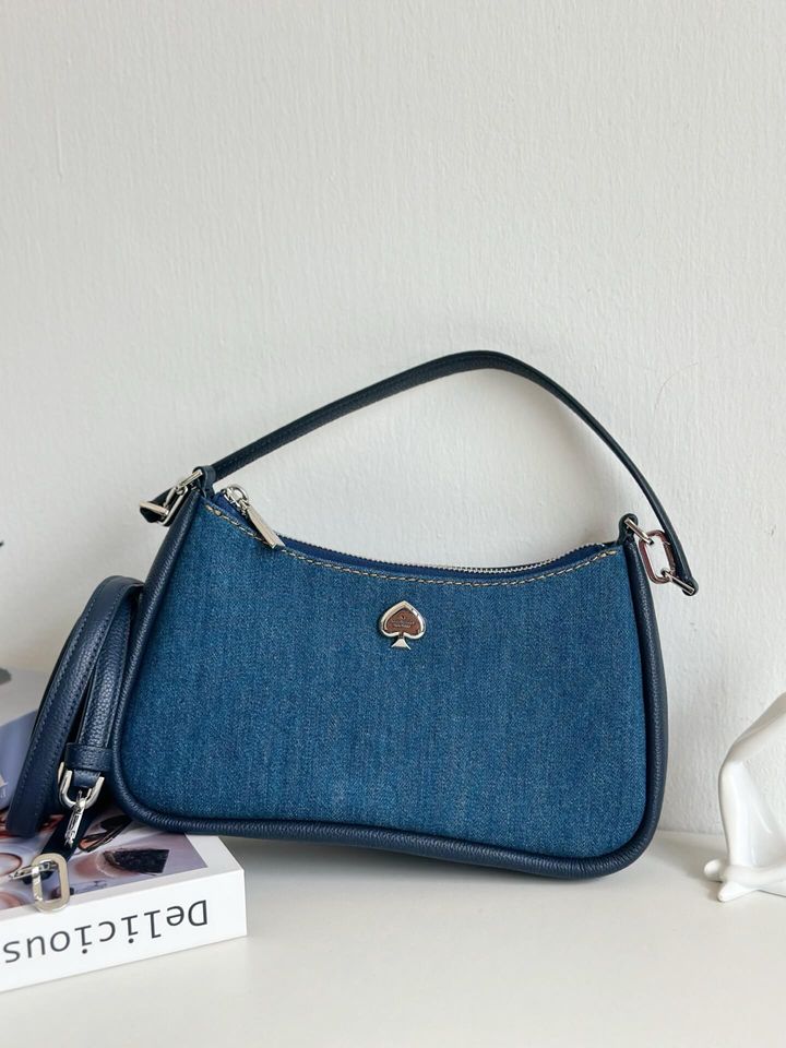 JuzBeauty_JuzBeautyMalaysia_JuzPretty_Authentic_Kbeauty_Malaysia_Skin_Care_Cosmetics_Jbeauty_Health_Care_korean_streetwear_US_Luxury_KATE SPADE KK080 Kayla Denim Convertible Shoulder Bag 腋下包6