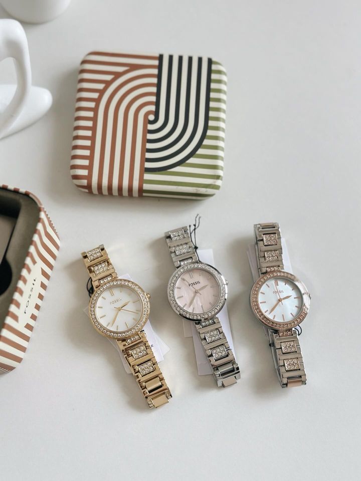 JuzBeauty_JuzBeautyMalaysia_JuzPretty_Authentic_Kbeauty_Malaysia_Skin_Care_Cosmetics_Jbeauty_Health_Care_korean_streetwear_US_Luxury_FOSSIL BQ5001 Karli Three-hand Gold-tone Stainless Steel Watch 女款手表6