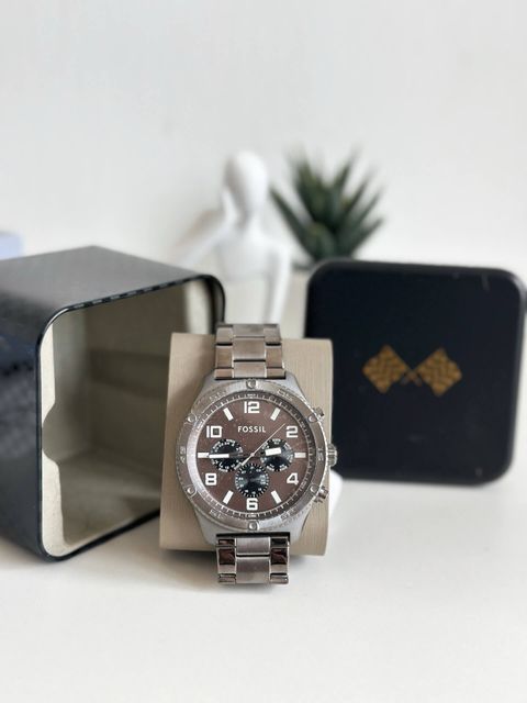 JuzBeauty_JuzBeautyMalaysia_JuzPretty_Authentic_Kbeauty_Malaysia_Skin_Care_Cosmetics_Jbeauty_Health_Care_korean_streetwear_US_Luxury_FOSSIL BQ2533 Brox Multifunction Smoke Stainless Steel Watch 男款手表1