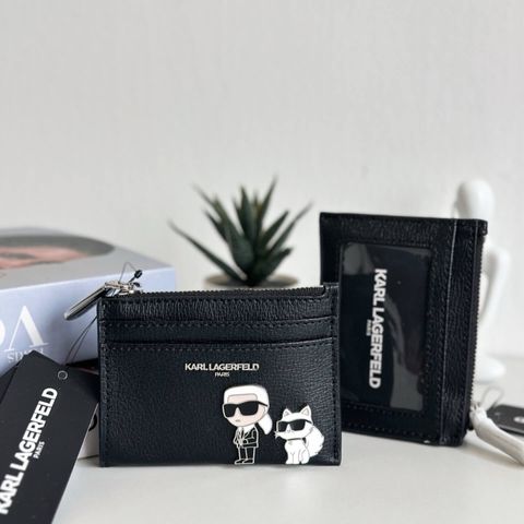 JuzBeauty_JuzBeautyMalaysia_JuzPretty_Authentic_Kbeauty_Malaysia_Skin_Care_Cosmetics_Jbeauty_Health_Care_korean_streetwear_US_Luxury_KARL LAGERFELD LH5Z08DE Zip Card Case In Black 卡包1