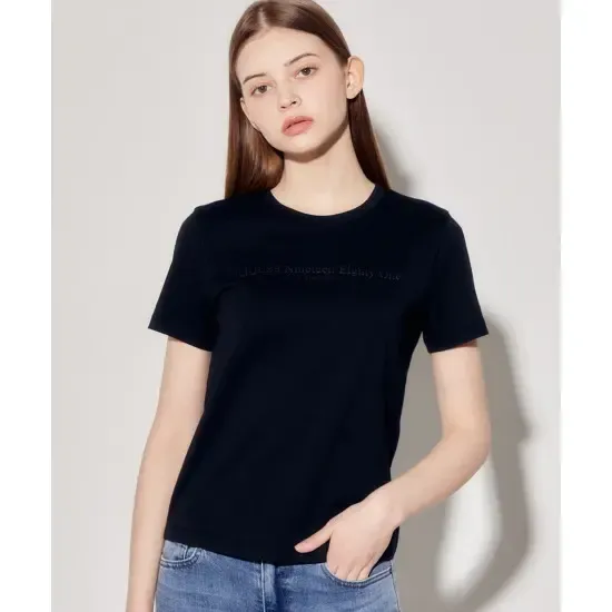 JuzBeauty-JuzBeautyMalaysia-JuzPretty-Authentic-Kbeauty-Malaysia-Skin-Care-Cosmetics-Jbeauty-Health-Care-korean-streetwear-GUESS Women’s 1981 Foam Short Sleeve T-shirt OP2K9403 Tee 女款上衣2