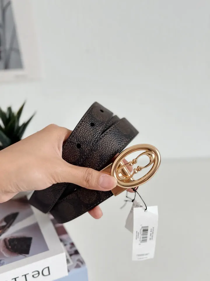 JuzBeauty_JuzBeautyMalaysia_JuzPretty_Authentic_Kbeauty_Malaysia_Skin_Care_Cosmetics_Jbeauty_Health_Care_korean_streetwear_US_Luxury_COACH CZ196 Signature Buckle Cut To Size Belt 25mm 女款腰带5