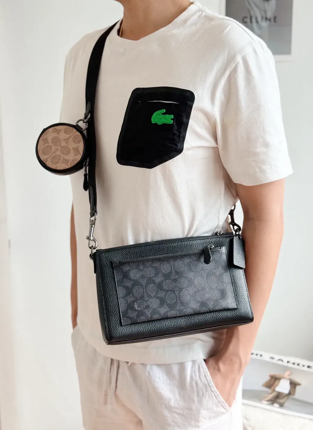 JuzBeauty_JuzBeautyMalaysia_JuzPretty_Authentic_Kbeauty_Malaysia_Skin_Care_Cosmetics_Jbeauty_Health_Care_korean_streetwear_US_Luxury_COACH CW372 Holden Crossbody In Blocked Signature Canvas Charcoal Black Multi 男款斜挎包10