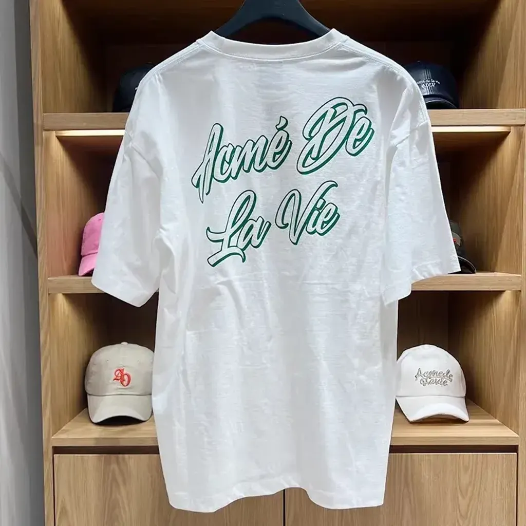 JuzBeauty-JuzBeautyMalaysia-JuzPretty-Authentic-Kbeauty-Malaysia-Skin-Care-Cosmetics-Jbeauty-Health-Care-korean-streetwear-ADLV Script Logo Outline Short Sleeve T-Shirt Tee 上衣1