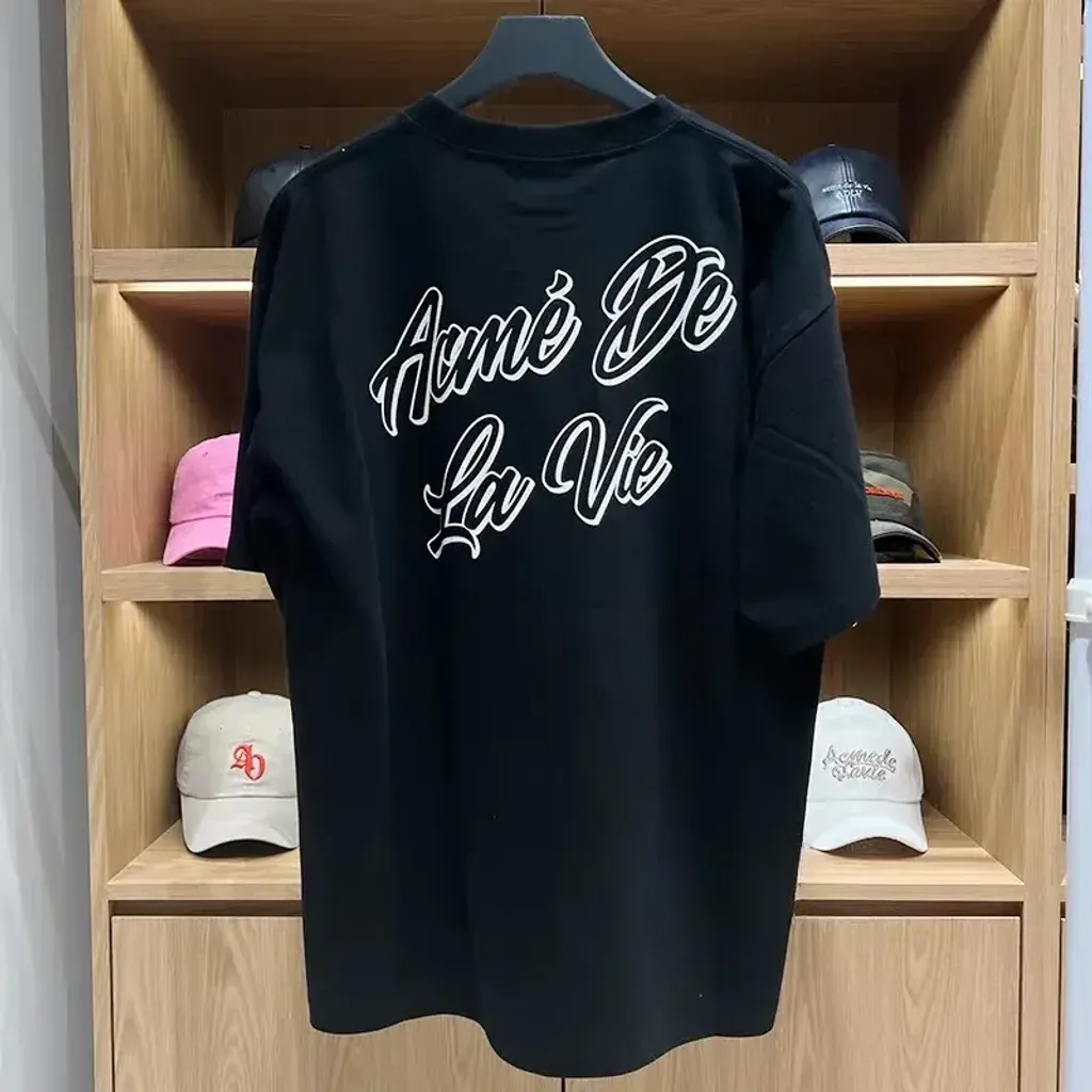 JuzBeauty-JuzBeautyMalaysia-JuzPretty-Authentic-Kbeauty-Malaysia-Skin-Care-Cosmetics-Jbeauty-Health-Care-korean-streetwear-ADLV Script Logo Outline Short Sleeve T-Shirt Tee 上衣4