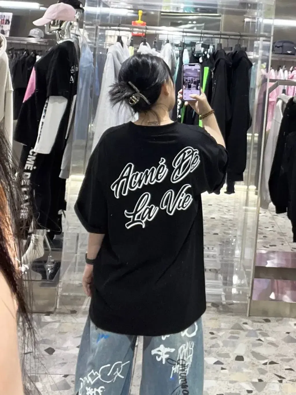 JuzBeauty-JuzBeautyMalaysia-JuzPretty-Authentic-Kbeauty-Malaysia-Skin-Care-Cosmetics-Jbeauty-Health-Care-korean-streetwear-ADLV Script Logo Outline Short Sleeve T-Shirt Tee 上衣12
