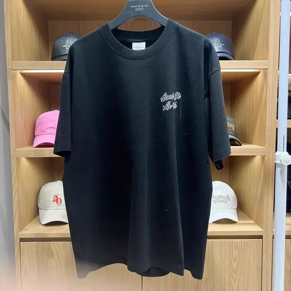 JuzBeauty-JuzBeautyMalaysia-JuzPretty-Authentic-Kbeauty-Malaysia-Skin-Care-Cosmetics-Jbeauty-Health-Care-korean-streetwear-ADLV Script Logo Outline Short Sleeve T-Shirt Tee 上衣5