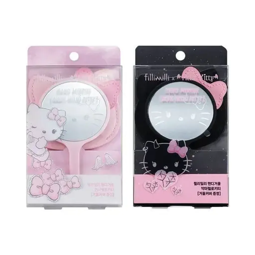 JuzBeauty-JuzBeautyMalaysia-JuzPretty-Authentic-Kbeauty-Malaysia-Skin-Care-Cosmetics-Jbeauty-Health-Care-korean-streetwear-fillimilli x HELLO KITTY ANGEL & DEVIL Handy Mirror 手持镜1