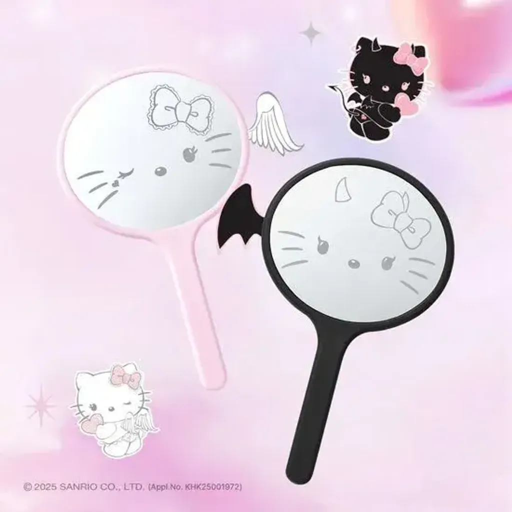 JuzBeauty-JuzBeautyMalaysia-JuzPretty-Authentic-Kbeauty-Malaysia-Skin-Care-Cosmetics-Jbeauty-Health-Care-korean-streetwear-fillimilli x HELLO KITTY ANGEL & DEVIL Handy Mirror 手持镜4