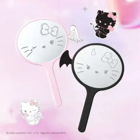 JuzBeauty-JuzBeautyMalaysia-JuzPretty-Authentic-Kbeauty-Malaysia-Skin-Care-Cosmetics-Jbeauty-Health-Care-korean-streetwear-fillimilli x HELLO KITTY ANGEL & DEVIL Handy Mirror 手持镜4