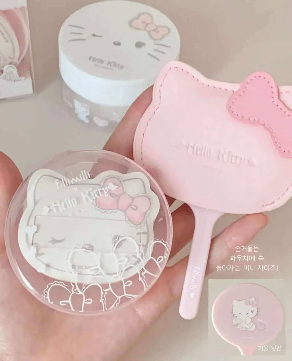 JuzBeauty-JuzBeautyMalaysia-JuzPretty-Authentic-Kbeauty-Malaysia-Skin-Care-Cosmetics-Jbeauty-Health-Care-korean-streetwear-fillimilli x HELLO KITTY ANGEL & DEVIL Handy Mirror 手持镜5