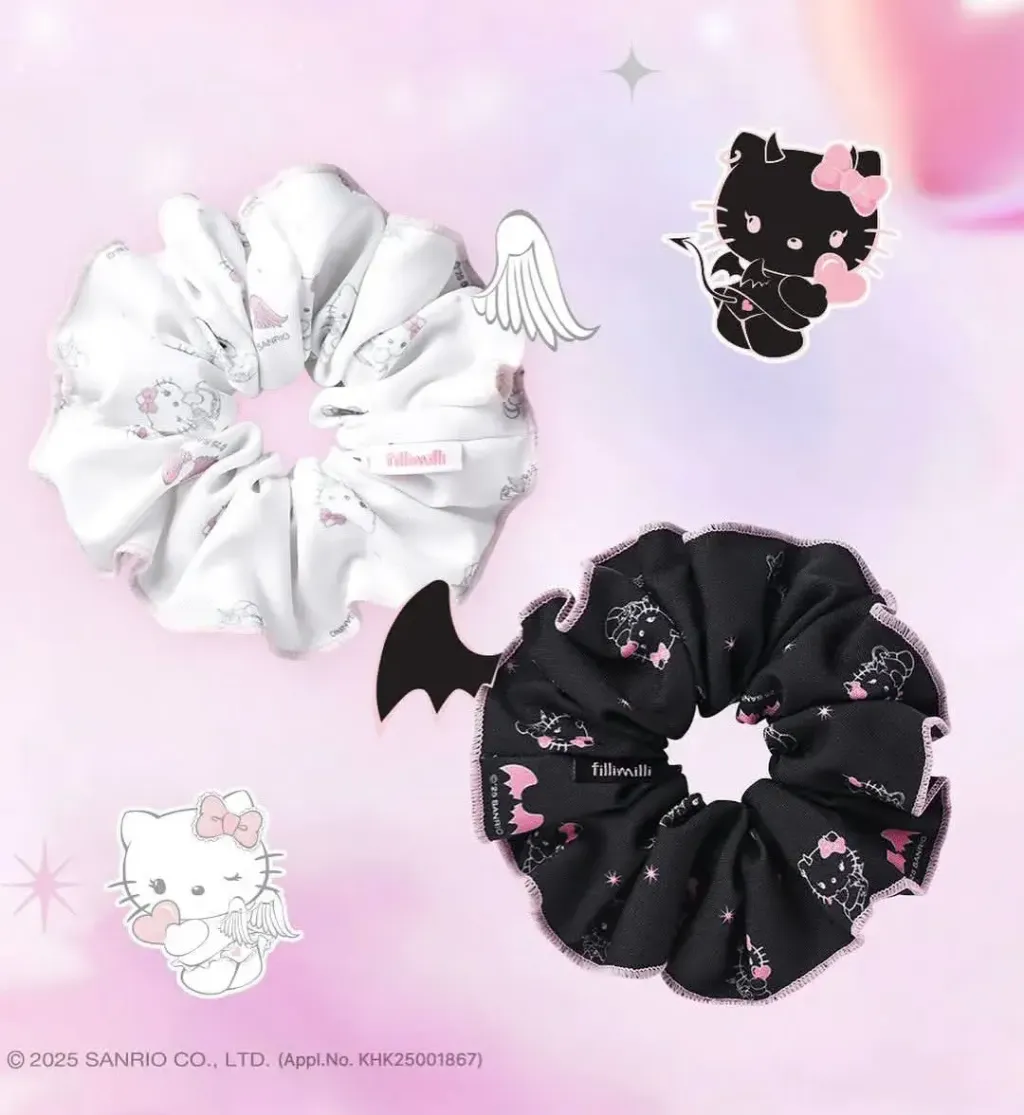 JuzBeauty-JuzBeautyMalaysia-JuzPretty-Authentic-Kbeauty-Malaysia-Skin-Care-Cosmetics-Jbeauty-Health-Care-korean-streetwear-fillimilli x HELLO KITTY ANGEL & DEVIL Scrunchie 大肠发圈1