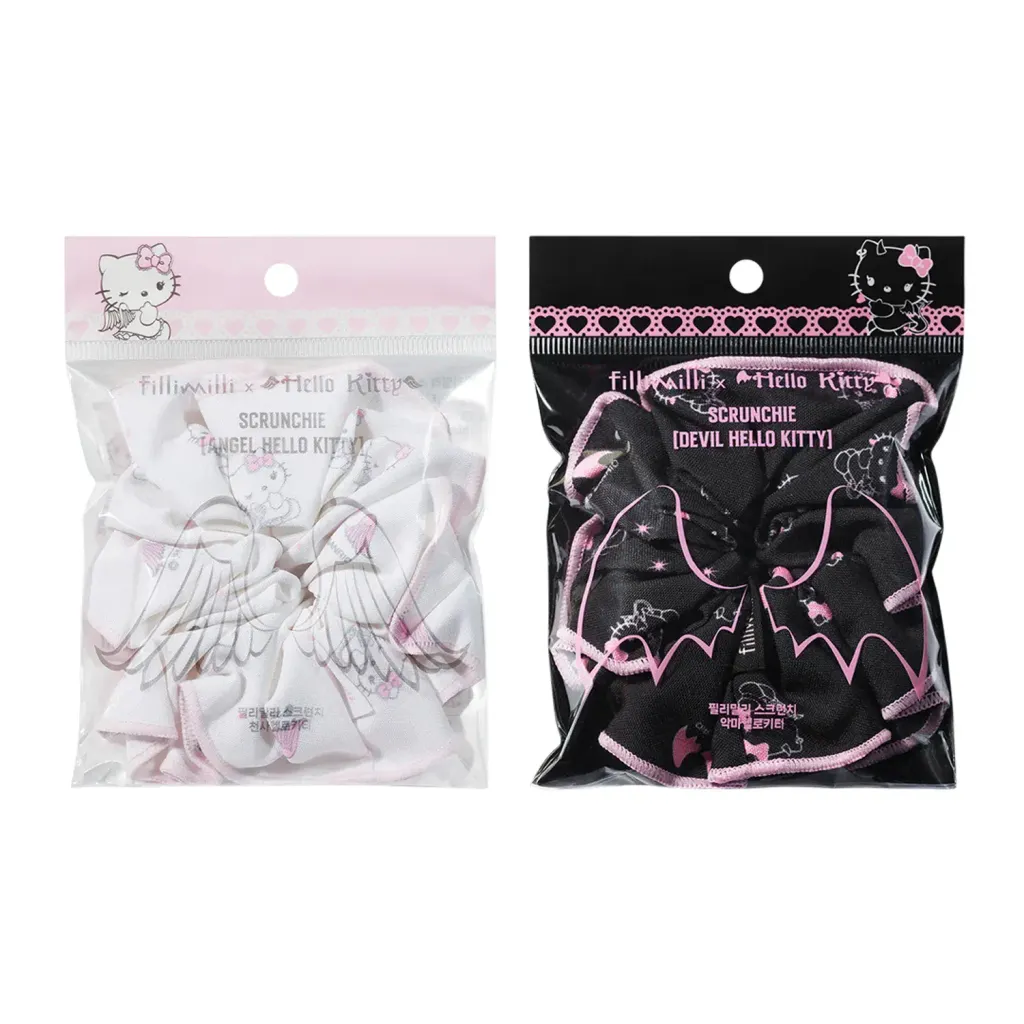 JuzBeauty-JuzBeautyMalaysia-JuzPretty-Authentic-Kbeauty-Malaysia-Skin-Care-Cosmetics-Jbeauty-Health-Care-korean-streetwear-fillimilli x HELLO KITTY ANGEL & DEVIL Scrunchie 大肠发圈5