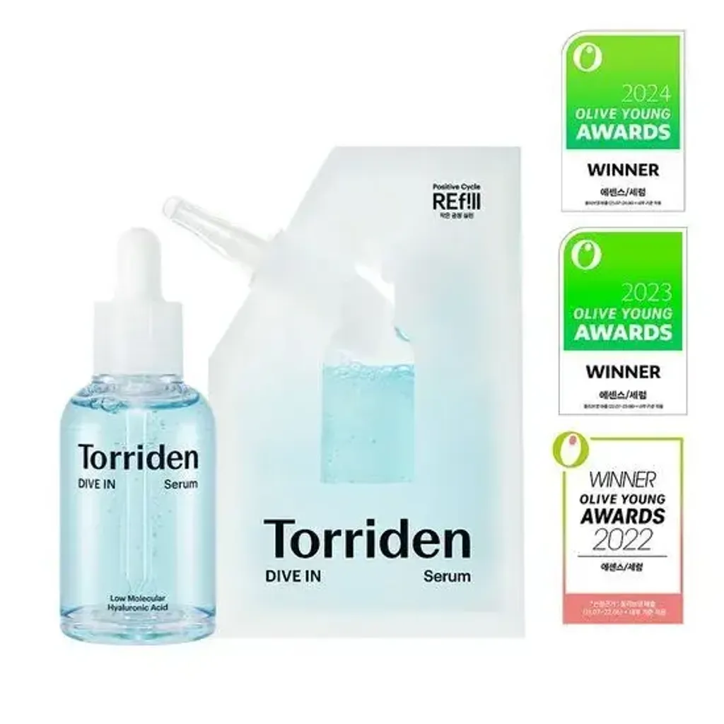 JuzBeauty-JuzBeautyMalaysia-JuzPretty-Authentic-Kbeauty-Malaysia-Skin-Care-Cosmetics-Jbeauty-Health-Care-korean-streetwear-TORRIDEN Dive-in Low-Molecular Hyaluronic Acid Serum 50ml Refill Plan 玻尿酸保湿精华套盒3