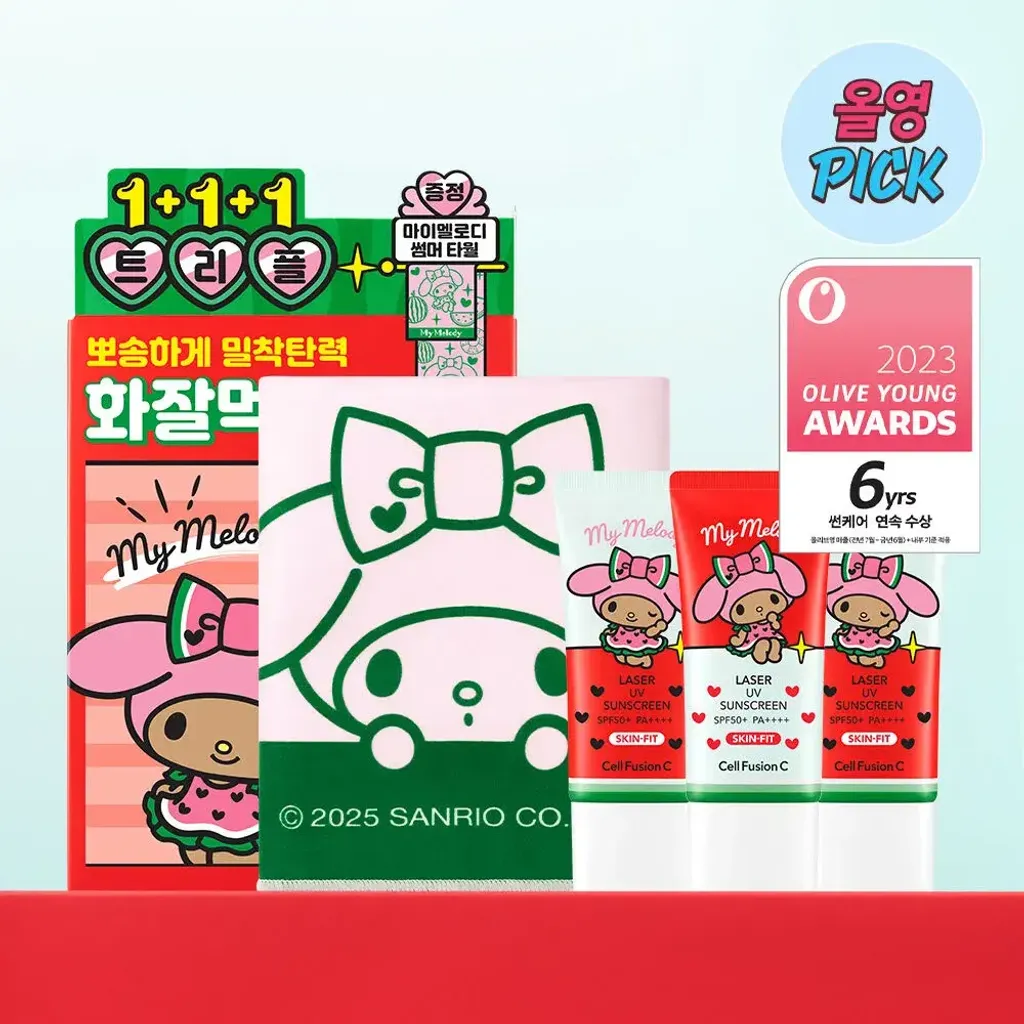 JuzBeauty-JuzBeautyMalaysia-JuzPretty-Authentic-Kbeauty-Malaysia-Skin-Care-Cosmetics-Jbeauty-Health-Care-korean-streetwear-CELL FUSION C  x MY MELODY Laser UV Sunscreen Plan 激光养护防晒霜12