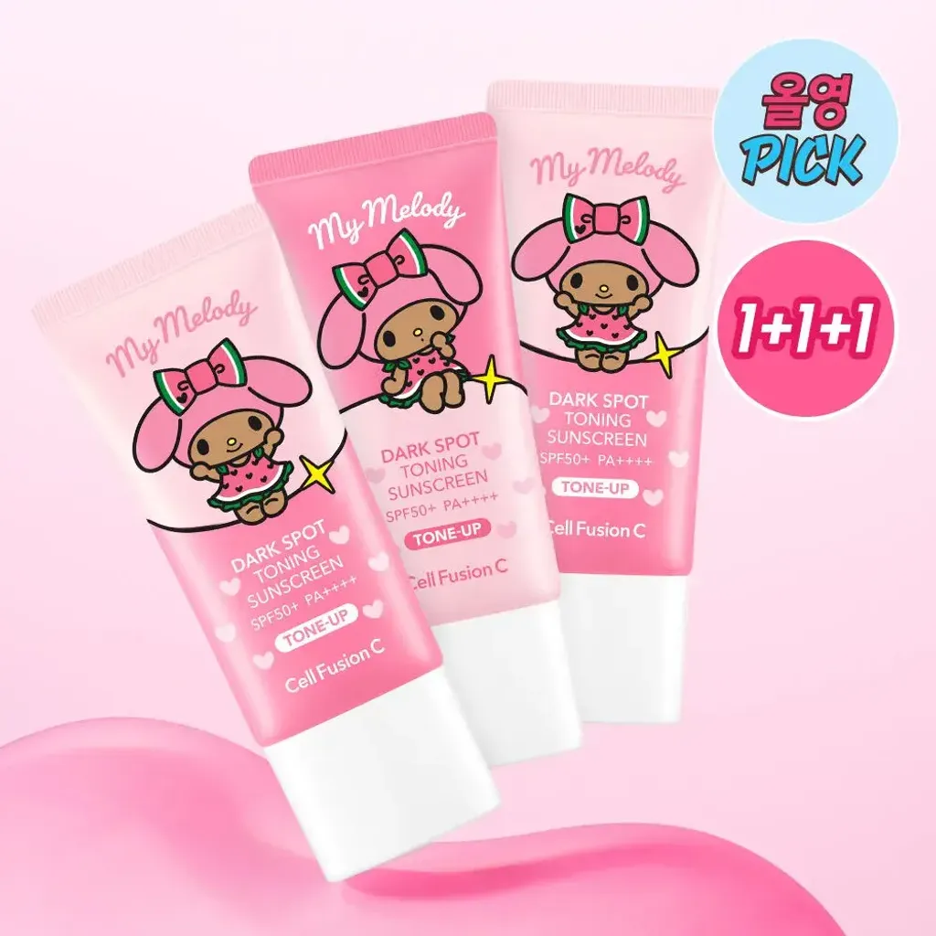 JuzBeauty-JuzBeautyMalaysia-JuzPretty-Authentic-Kbeauty-Malaysia-Skin-Care-Cosmetics-Jbeauty-Health-Care-korean-streetwear-CELL FUSION C x MY MELODY Dark Spot Toning Sunscreen Plan 亮白隔离防晒霜6