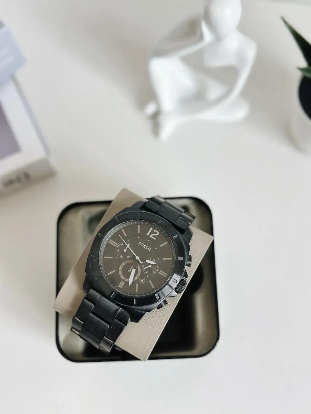 JuzBeauty_JuzBeautyMalaysia_JuzPretty_Authentic_Kbeauty_Malaysia_Skin_Care_Cosmetics_Jbeauty_Health_Care_korean_streetwear_US_Luxury_FOSSIL BQ2759 Privateer Chronograph Black Stainless Steel Watch 男款手表3
