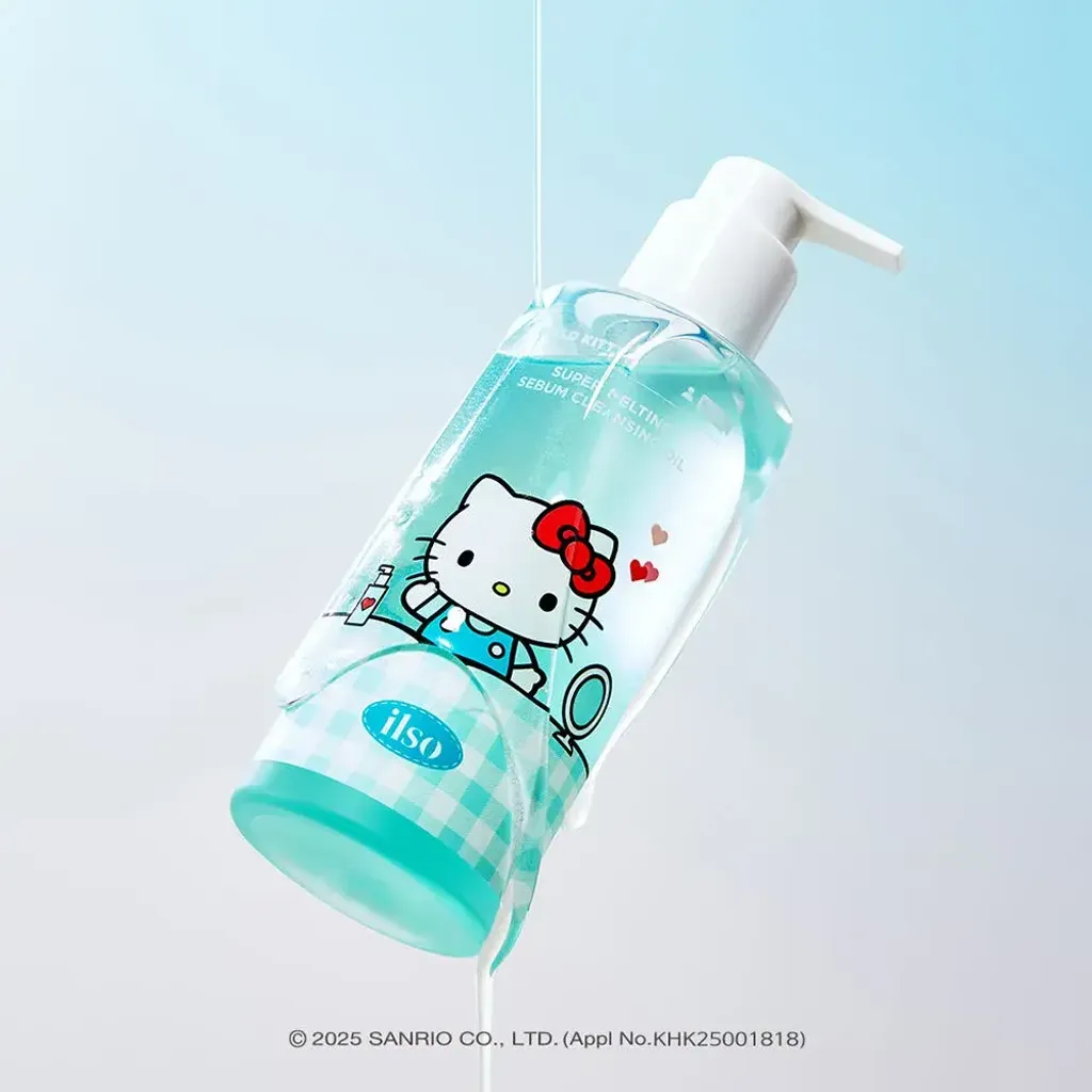 JuzBeauty-JuzBeautyMalaysia-JuzPretty-Authentic-Kbeauty-Malaysia-Skin-Care-Cosmetics-Jbeauty-Health-Care-korean-streetwear-ILSO x HELLO KITTY Super Melting Sebum Cleansing Oil 限量卸妆油套盒3
