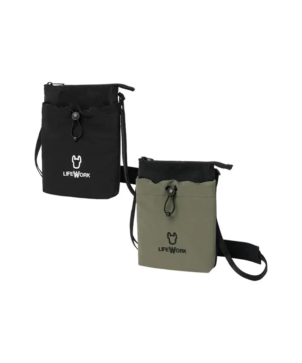 JuzBeauty-JuzBeautyMalaysia-JuzPretty-Authentic-Kbeauty-Malaysia-Skin-Care-Cosmetics-Jbeauty-Health-Care-korean-streetwear-LIFEWORK LW255BG404 Logo Shirring String Phone Bag 手机包1