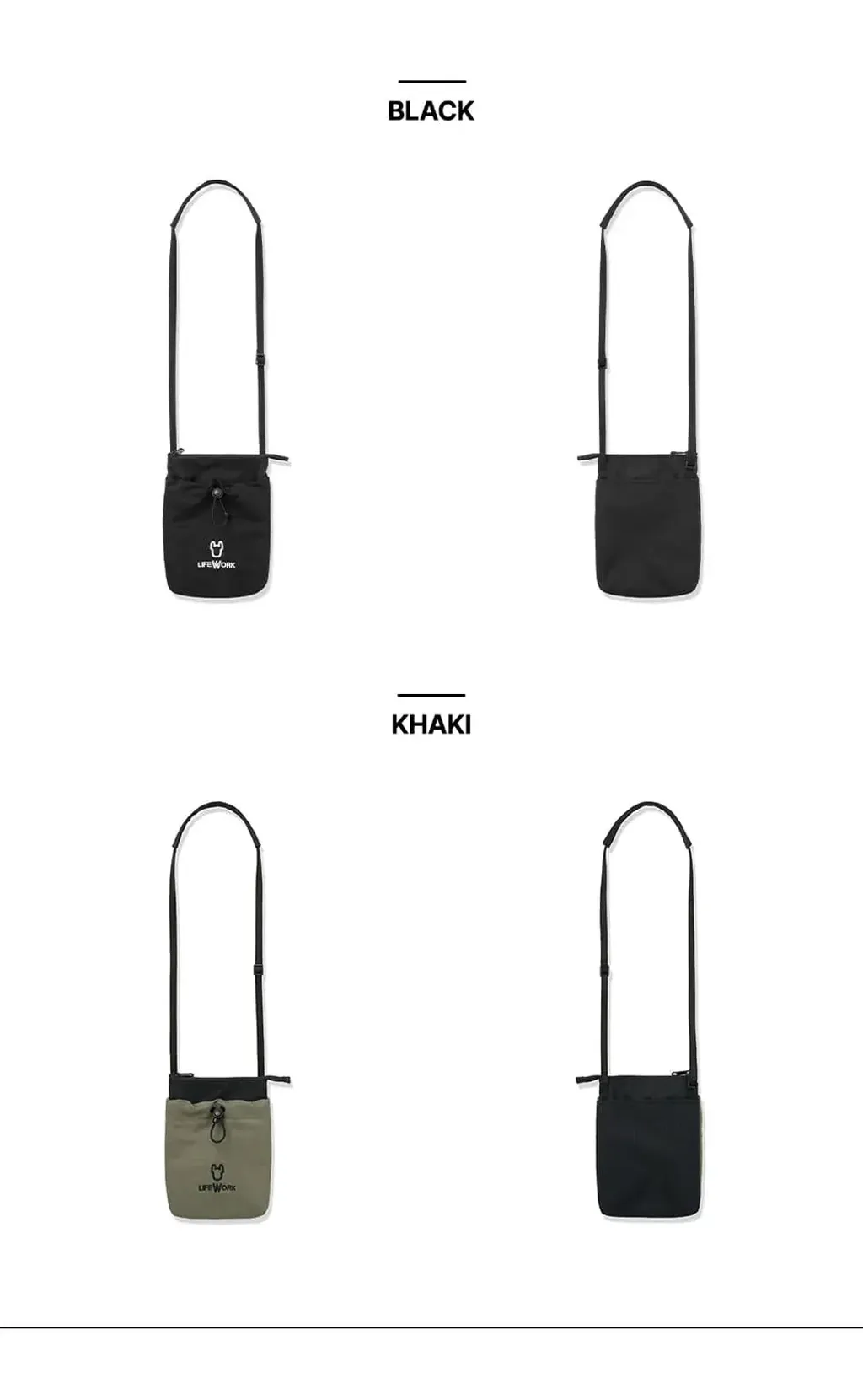 JuzBeauty-JuzBeautyMalaysia-JuzPretty-Authentic-Kbeauty-Malaysia-Skin-Care-Cosmetics-Jbeauty-Health-Care-korean-streetwear-LIFEWORK LW255BG404 Logo Shirring String Phone Bag 手机包11