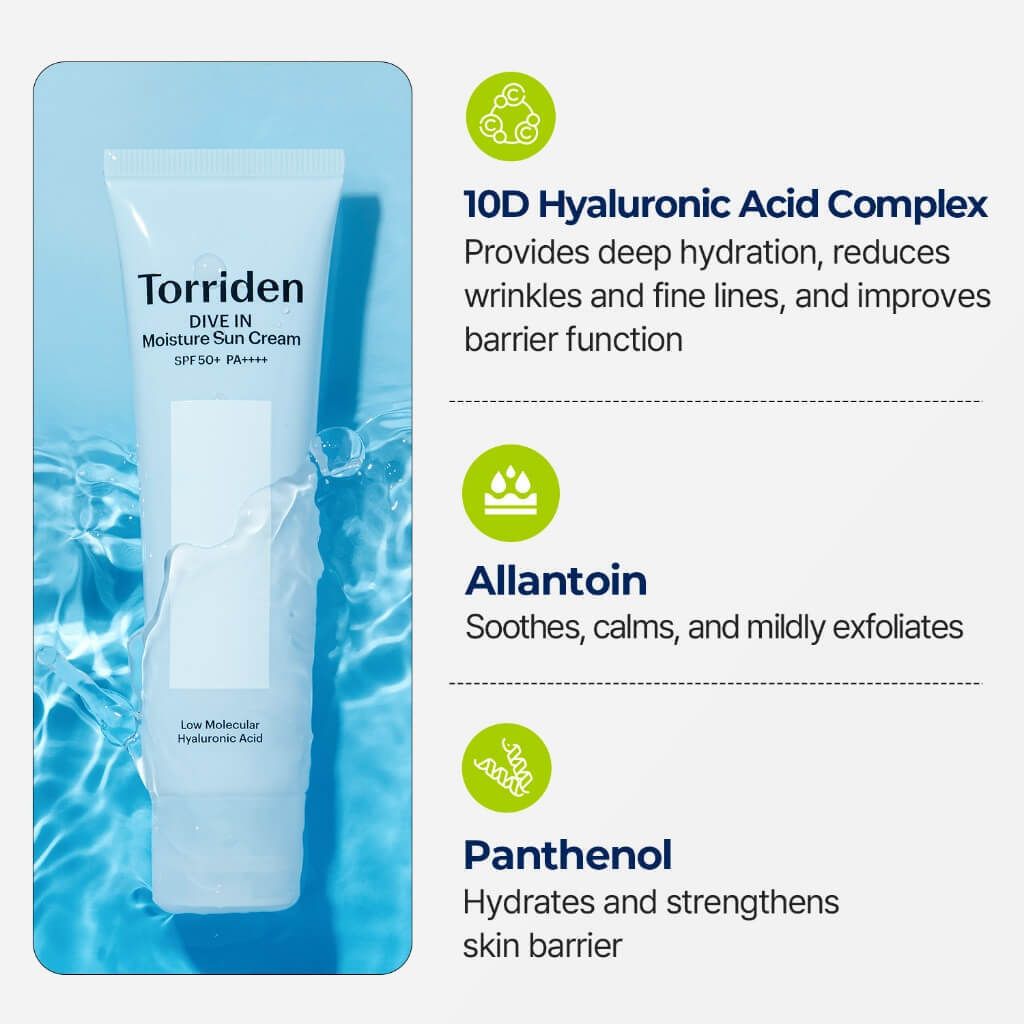 JuzBeauty-JuzBeautyMalaysia-JuzPretty-Authentic-Kbeauty-Malaysia-Skin-Care-Cosmetics-Jbeauty-Health-Care-korean-streetwear-Olive Young Torriden DIVE IN Moisture Sun Cream Special Set 透明质酸水润保湿防晒套盒12